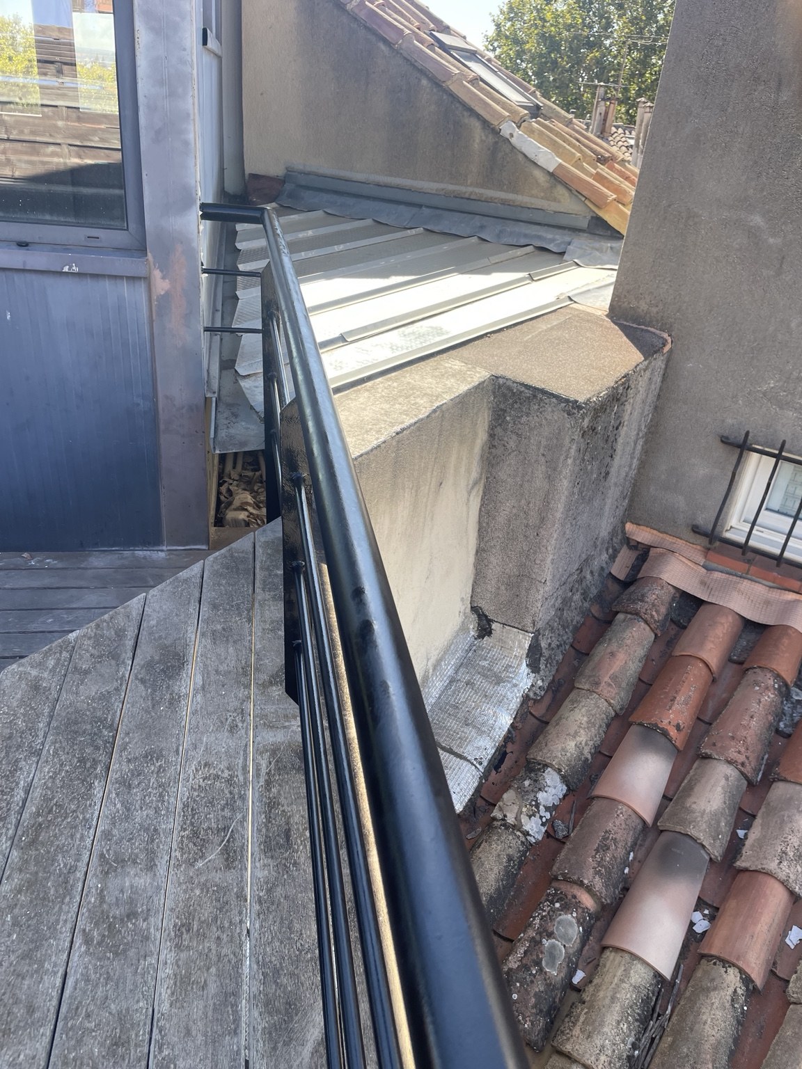 Détail de la main courante — Finition de l’ouvrage